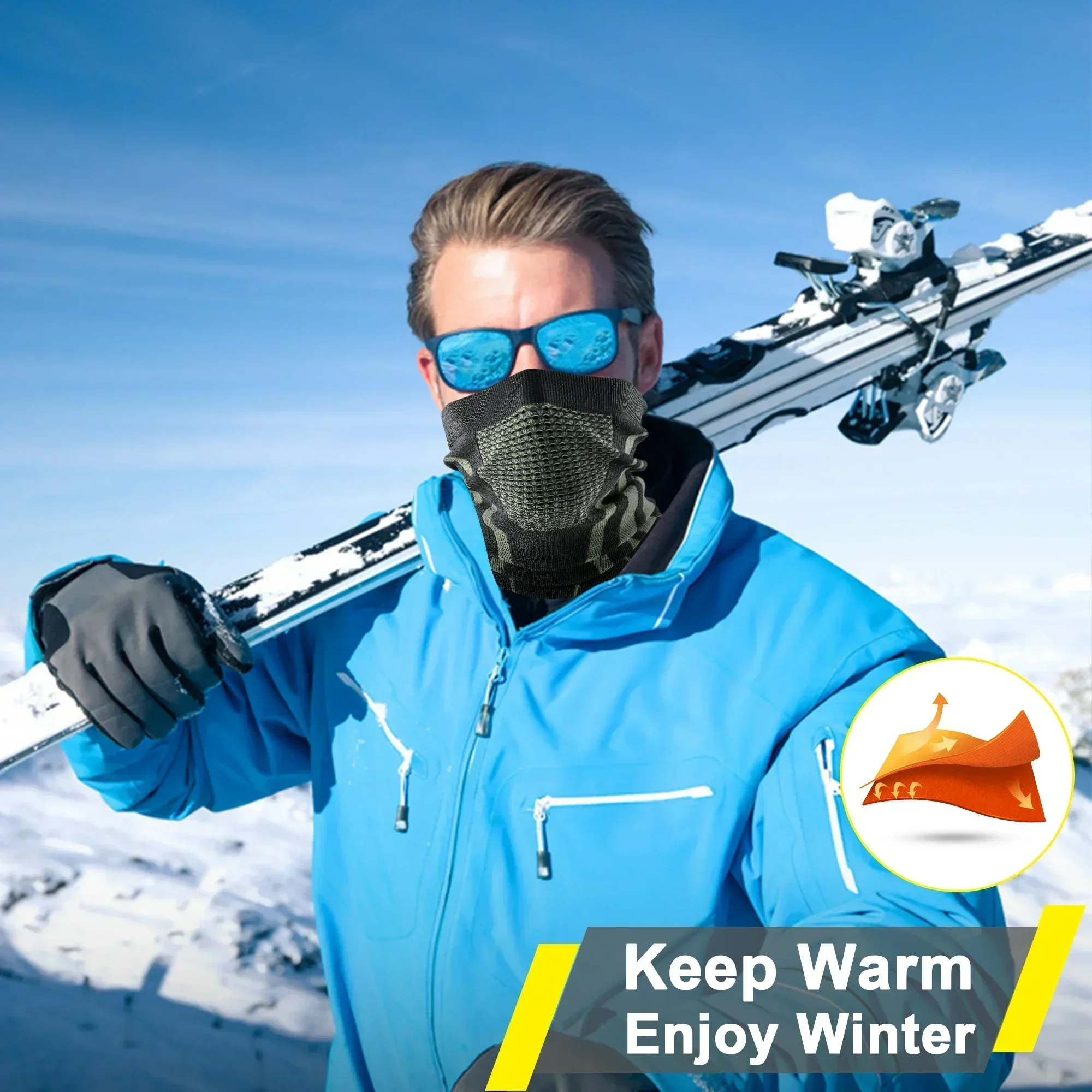 Winter Ring Tube Soft Bandana  - Neck Warmer Tube 评论和价格